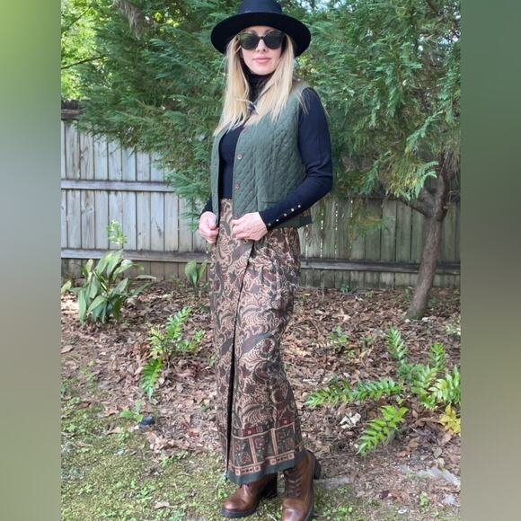 Vintage Pendleton skirt and vest outfit - Picture 1 of 8